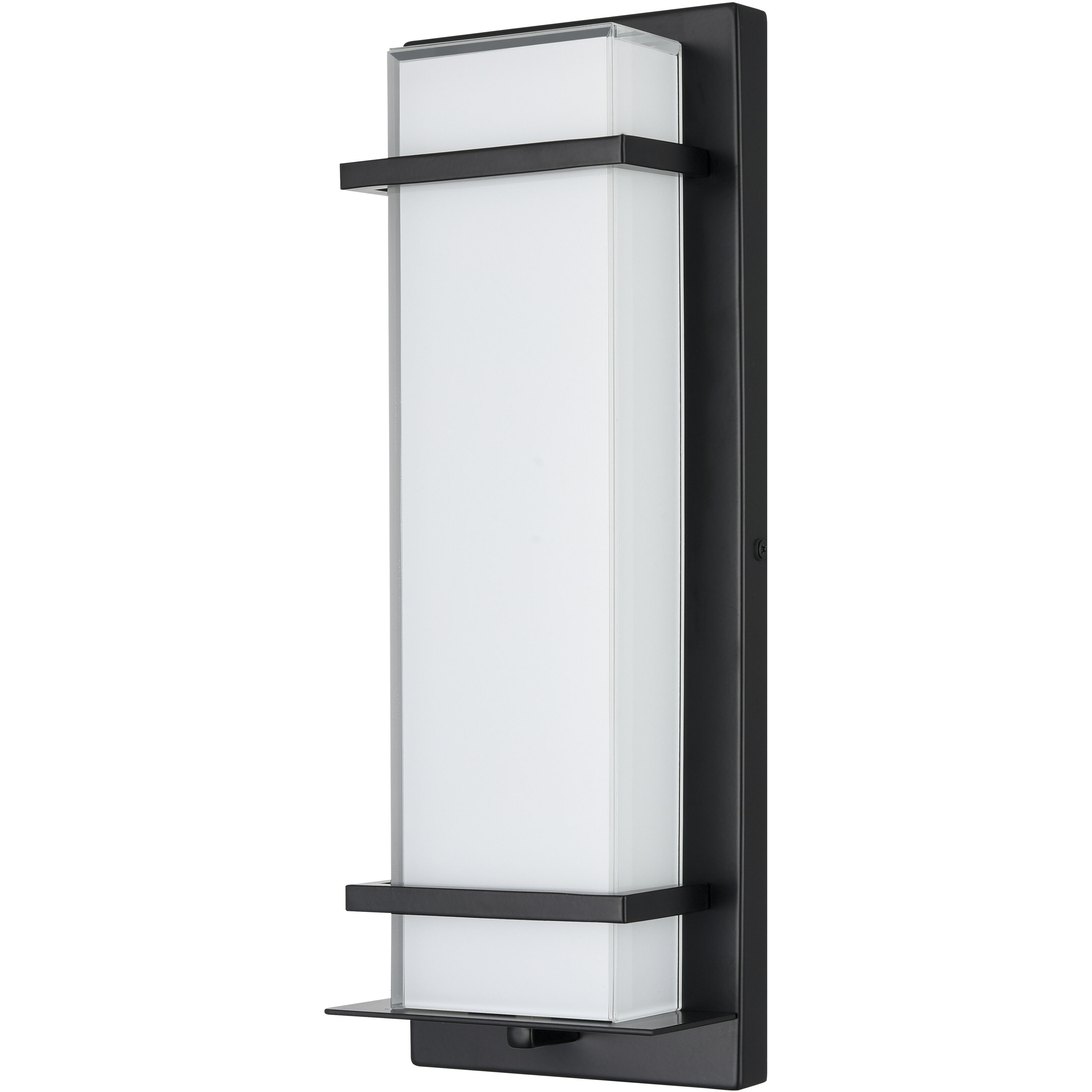 None LED 16 inch Powder Coated Black Outdoor Wall Sconce